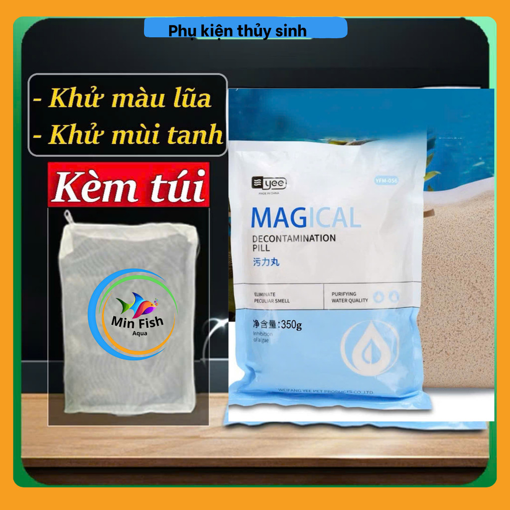 Hạt Lọc Purigen Magical Yee - Làm Trong Nước Hồ Cá, Khử Mùi Hôi Hiệu Quả