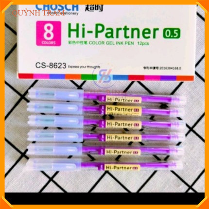 Bút Gel Học Sinh Hi - Partner CS8623 ( hộp 12 cây ) (quynhtrambev)
