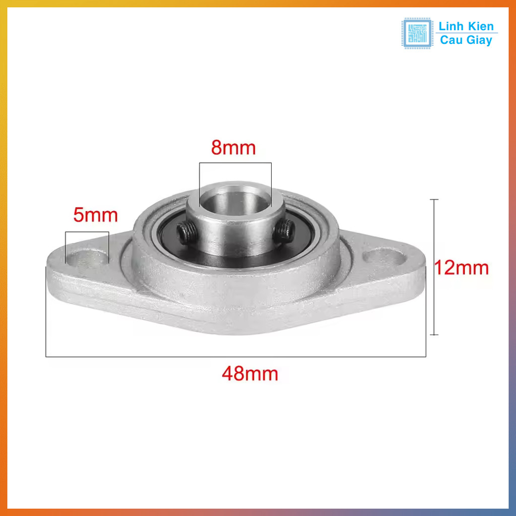 Gối Đỡ VitMe, Bạc đỡ trục ngang KFL08, KFL10, KFL12, KFL15, KFL17, KFL20