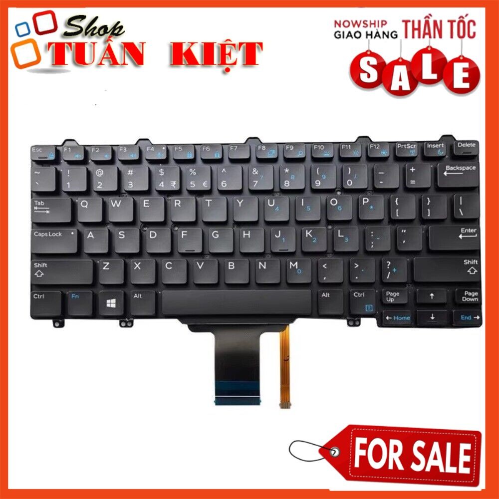 Bàn phím Dell Latitude E5250 E7270 E7250 Keyboard Có LED