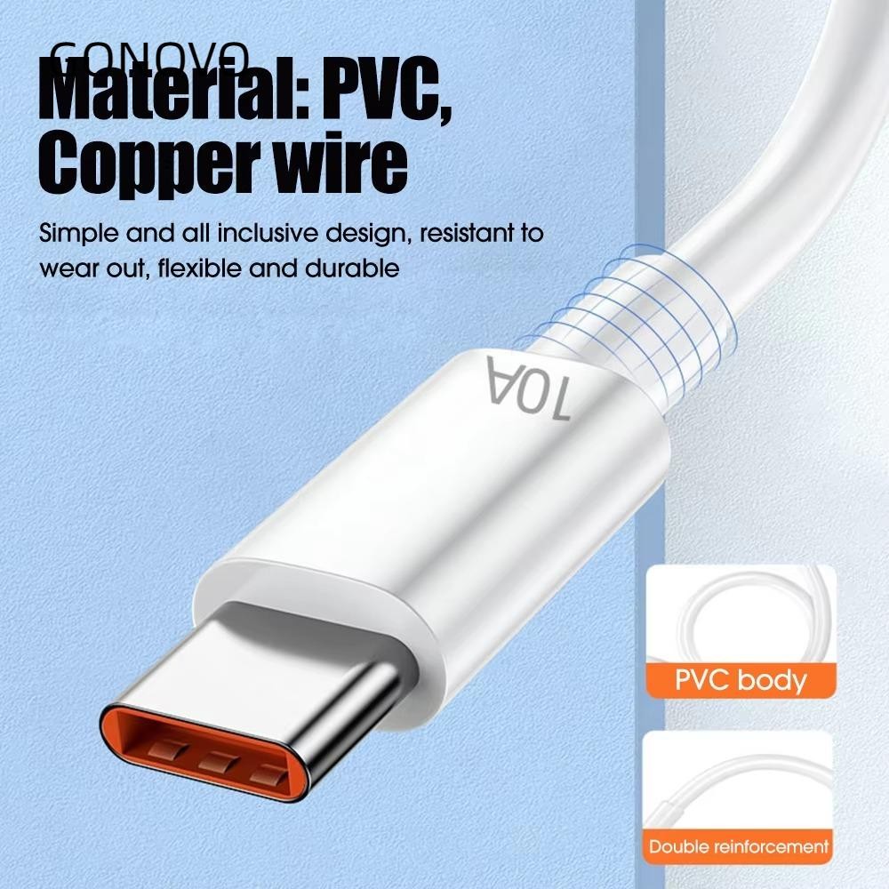 Dây sạc nhanh GONOVO, Điện thoại di động USB Cáp USB Type C, Cáp sạc 10A 120W 10A Dây cáp dữ liệu ch