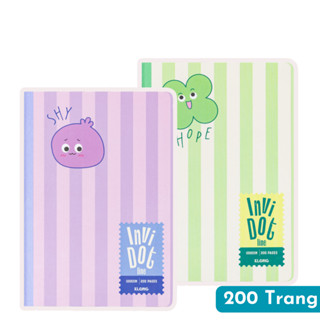 Vở KLONG MS 203 InviDot Line Emotions B5 kẻ ngang Sổ may dán gáy 200 trang 100GSM vẽ,kẻ, đi nét