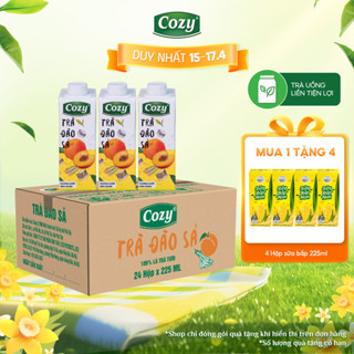 Trà Đào Sả Cozy Uống Liền Vị Thơm Ngon Không Chất Bảo Quản 225ml/Hộp