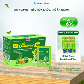 Cốm vi sinh Bio acimin Fiber bổ sung chất xơ tự nhiên cải thiện tình trạng táo bón hộp 30 gói