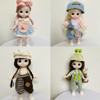  Mới 1   8 16cm BJD Búp Bê Cho Trẻ Em Mini Thu Nhỏ Dễ Thương Biểu Hiện Và Quần Áo Thời Trang 13 Khớp Đồ Chơi DIY 
