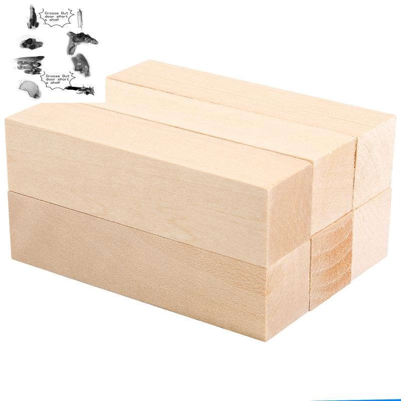 6 Chiếc Basswood Khắc Khối Gỗ Cho Người Mới Bắt Đầu Khắc Sở Thích Bộ DIY Khắc Gỗ