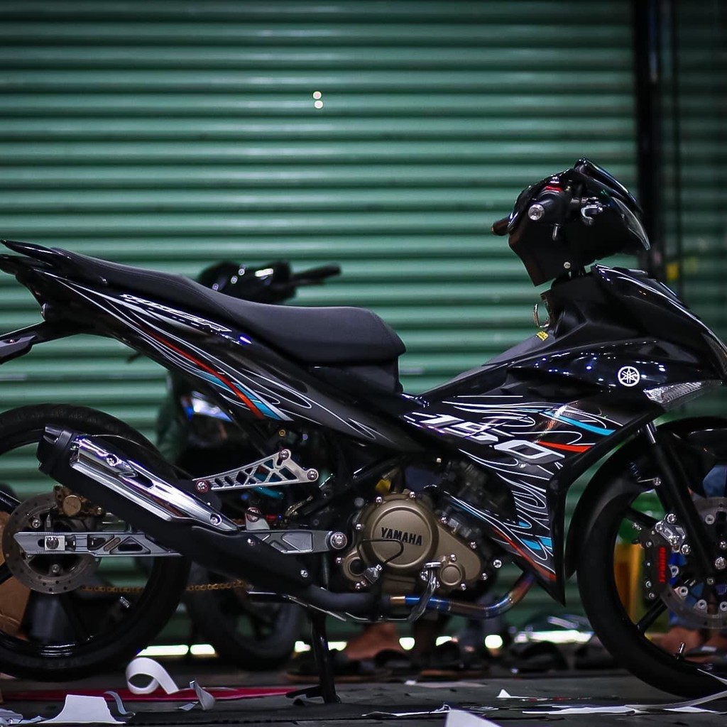 Tem rời exciter 150 đen tem lửa cực chất 2024