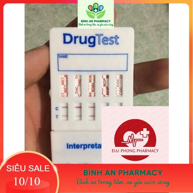 Test Ma tuý tổng hợp 4 và 5 chân bằng nước tiểu FASTEP Mỹ - Đại Phong Pharmacy (có che tên)