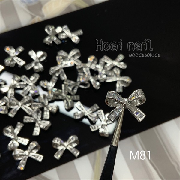 Charm đính móng nơ dây to M81 (giá 1 chiếc)