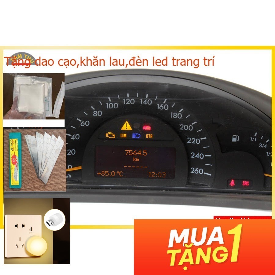 phim phân cực dùng để dán Đồng Hồ Taplo Mercedes W203 C180 C200 C240 C280 - film đa năng, phim phan 