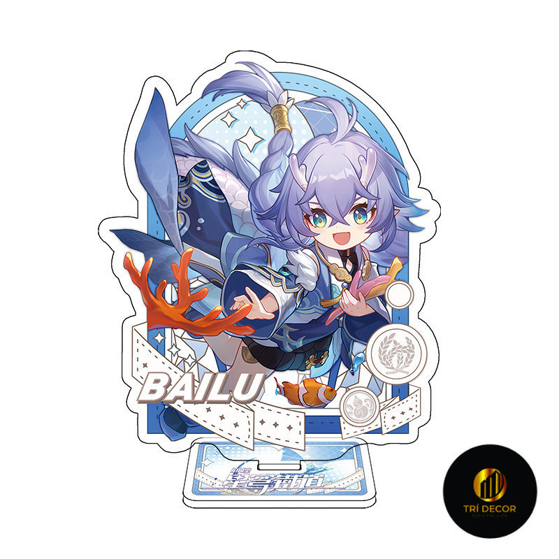 Móc Khoá, Mô Hình Standee Honkai Star Rail Game Nhân Vật Acheron Hanya Jingliu Trang Trí Bàn Học, Là