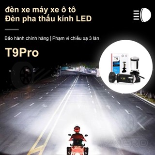 Bóng đèn led xe máy Đèn Pha Led Bi Cầu T9 Pro  - LED H4 Bản 2024 Cho Xe Máy / ô tô