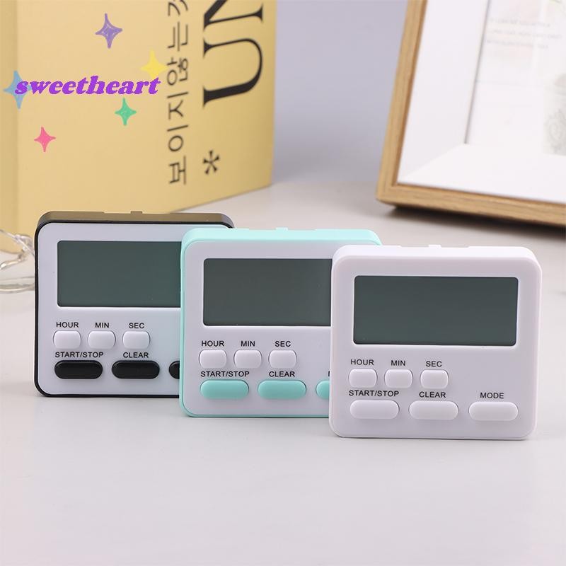 [Người yêu] Màn hình kỹ thuật số Đồng hồ báo thức nấu ăn Hẹn giờ nhà bếp Đồng hồ bấm giờ ngủ Đồng hồ hẹn giờ Nhà nhắc nhở Đồng hồ báo thức [MỚI]