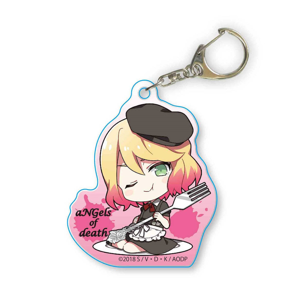 Móc Khoá, Mô Hình Standee Anime Angels of Death Nhân Vật Rachel Gardner Isaac Foster Trang Trí Bàn H