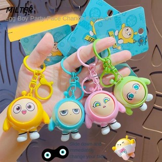 Móc khóa xe MILTER, Móc khóa tiệc trứng hoạt hình trang trí cặp đôi, Chất lượng cao dễ thương treo túi đi học Túi búp bê Mặt dây chuyền cặp đôi Quà tặng trẻ em