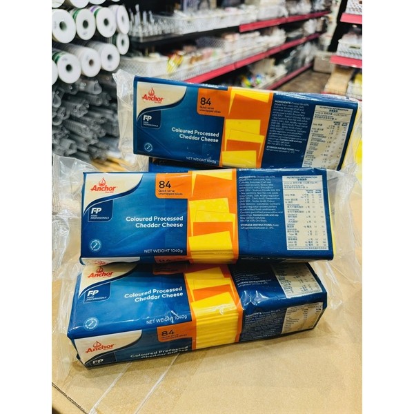 Phô mai lát Anchor Coloured Cheddar Cam (1040g) - Mayshopbadinh