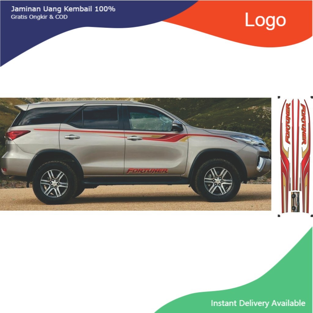 [ HOT] . Tem dán sườn xe ô tô 7 chỗ toyota Fortuner