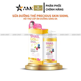Sữa Dưỡng Thể Precious Skin Snail Gold Alpha Arbutine Mix Berry Thái Lan 500ml [Chính Hãng]