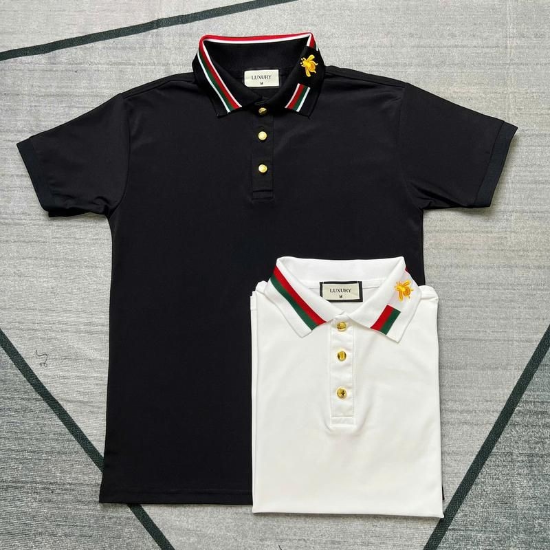 Áo Thun Polo Nam  GC cổ áo thêu con Ong  nhỏ Màu vàng sang trọng thoát mát  Menswear