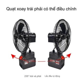 Makita Tích Điện 2 Cấp Độ Gió Siêu Mát ZDS Quạt Tĩch Điện Pin 5-10 Cell Dùng Liên Tục 2H-4H, Quạt Pin
