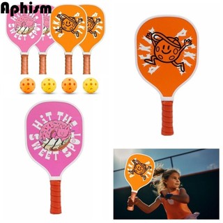 Cordell 4 Cái / bộ Bộ Vợt Pickleball, Đệm Chống Trơn Trượt Grip 4 Bóng Pickleball Mái Chèo Bóng Pickleball, Có Túi Đựng Bằng Gỗ Thiết Kế Công Thái Học Thiết Bị Huấn Luyện Pickle-Ball