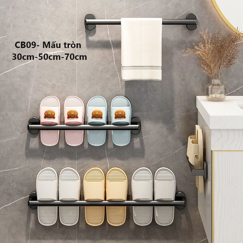 [HCM] Kệ Để Giày Dép Thanh Carbon Siêu Bền Không Gỉ Cài Dép Dán Tường Giá Móc Đồ Phơi Khăn Tắm -GI88