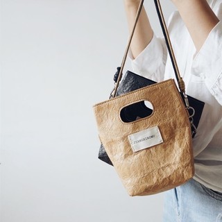 2024 Phong Cách Mới Nữ Dupont Giấy mini Vai Messenger Túi Giấy Kraft