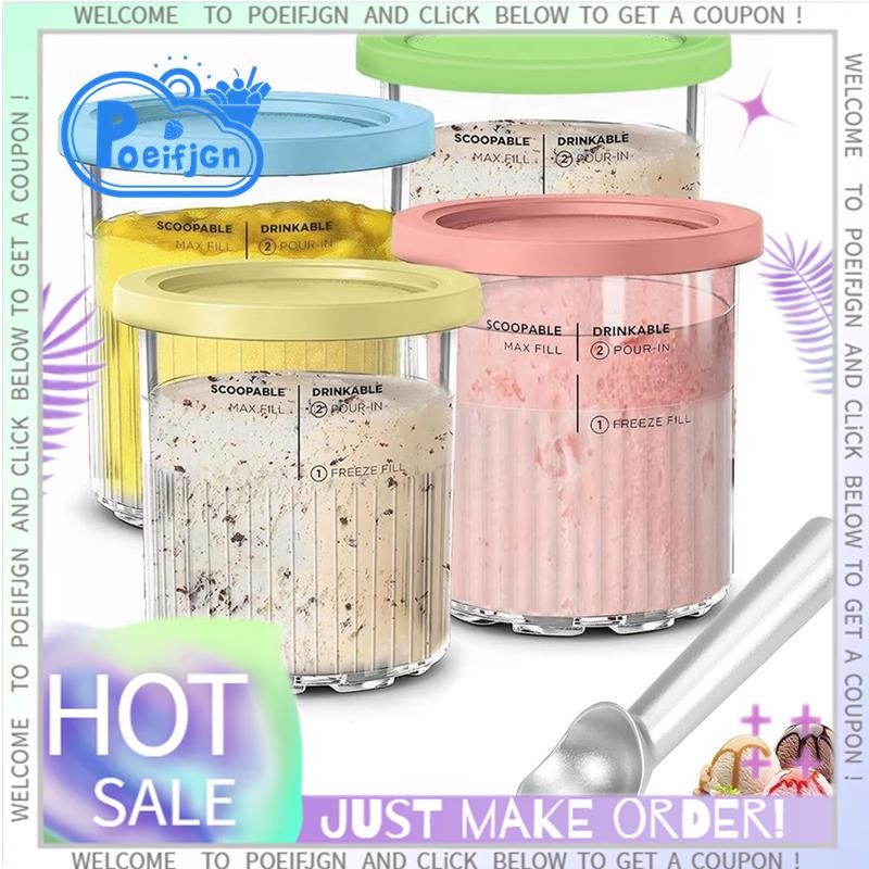 Hộp Đựng Kem Thay Thế Cho Ninja Creami Pints Và Nắp 24oz Cốc Creami Deluxe NC501 NC500 Series Với Mu