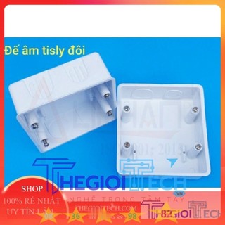 Đế âm dùng cho các loại mặt của Lihhan combo 5 cái, tisly đôi 115x105x40 mm