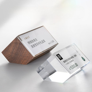 Pha Lê Acrylic Giá hiển thị thẻ giá gỗ rắn thẻ Giới thiệu sản phẩm thẻ hiển thị Kệ để bàn thẻ bàn