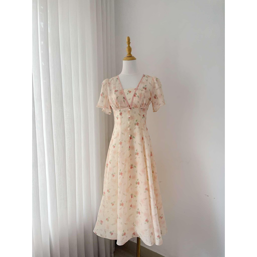 TIELA Đầm váy hoa cổ viền - Pansy Dress | BigBuy360 - bigbuy360.vn
