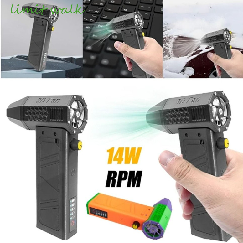 Giới HẠN WALK Bạo Lực Mini Turbo Jet Fan Type-C Sạc Điện Tử Làm Sạch Xe