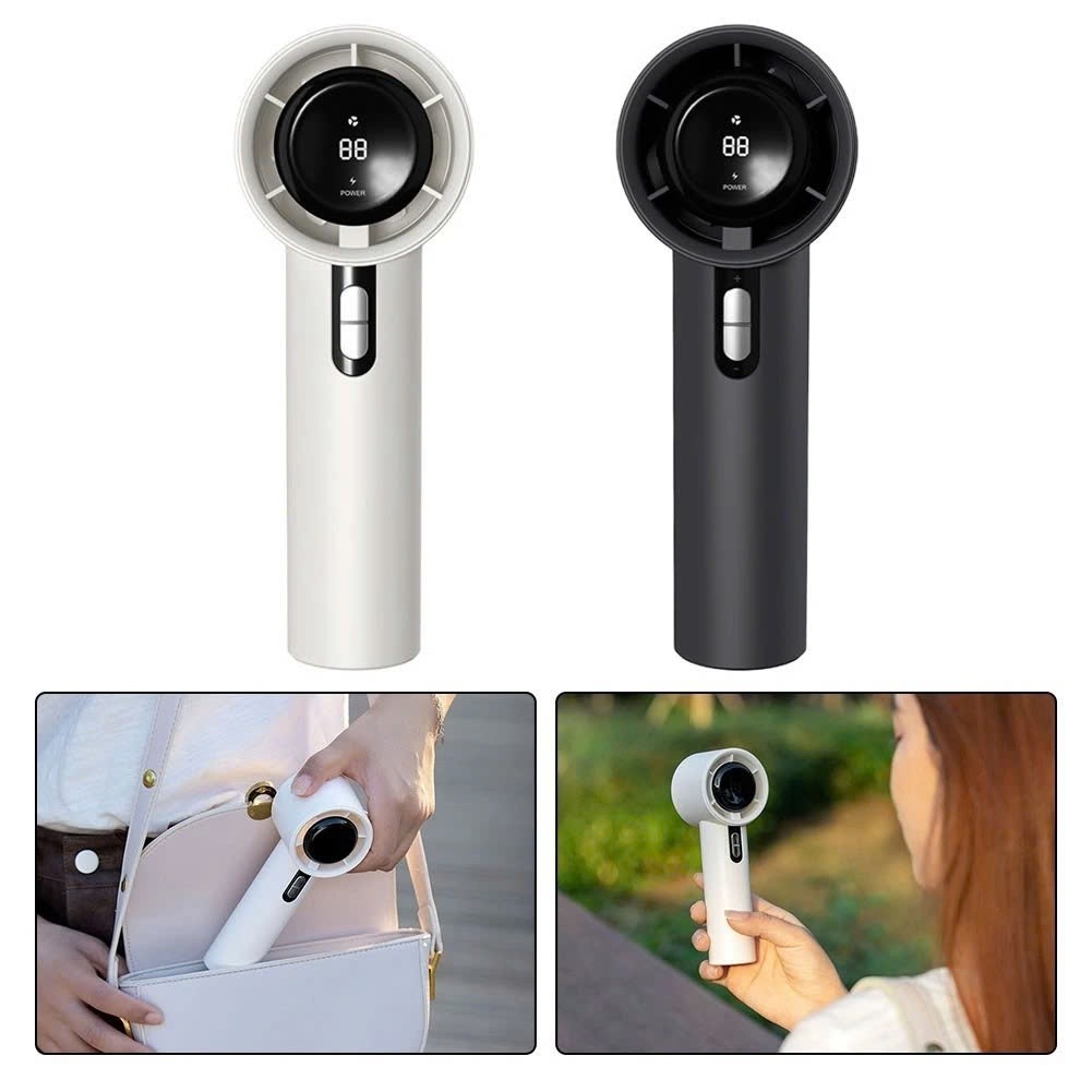 Quạt Cầm Tay Turbo Tốc Độ Gió Cực Mạnh, Làm Mát Nhanh Dùng Lên Đến 8H | BigBuy360 - bigbuy360.vn