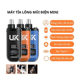 Máy cắt tỉa lông mày lông mũi điện mini UNKA, Sử dụng pin sạc, Vệ sinh dễ dàng