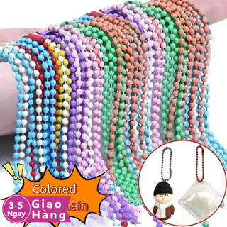 [Giao hàng trong 3-5 ngày] Tag Móc Chìa Khóa Sắt - 10 Chiếc DIY Trang Sức Dây Chuyền Hạt Màu - Người Tổ Chức Mặt Dây Chuyền - Phụ Kiện Đồ Trang Trí