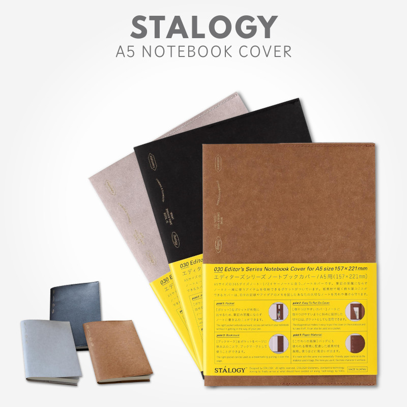 Nitoms STALOGY A5 Notebook Cover - Various Colors, Japan Diary/ Journal Stationery