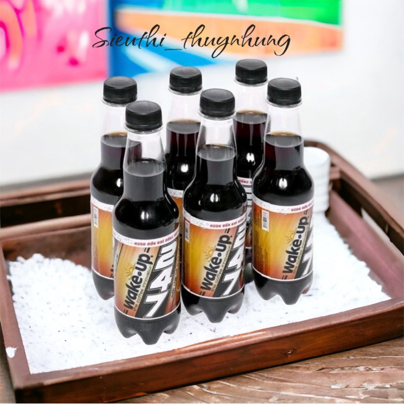 Lốc 6 chai nước tăng lực wakeup 247 vị cà phê