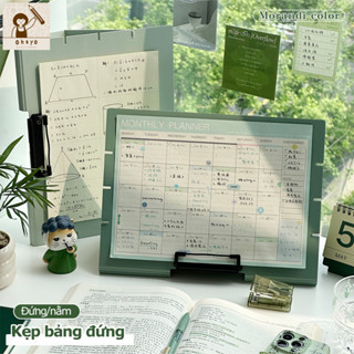 Bảng kẹp giấy A4, Bảng kẹp thư mục, kẹp sắt kim loại, Thiết kế góc tròn, Khóa hai tốc độ, Có thể đứng, chống vết bẩn
