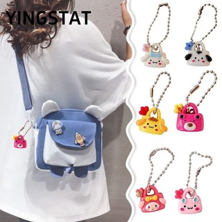 YINGSTAT Móc khóa gấu , Mặt dây chuyền hoạt hình trang trí bằng nhựa, Phụ kiện túi đựng chìa khóa ô tô nhẹ dễ thương
