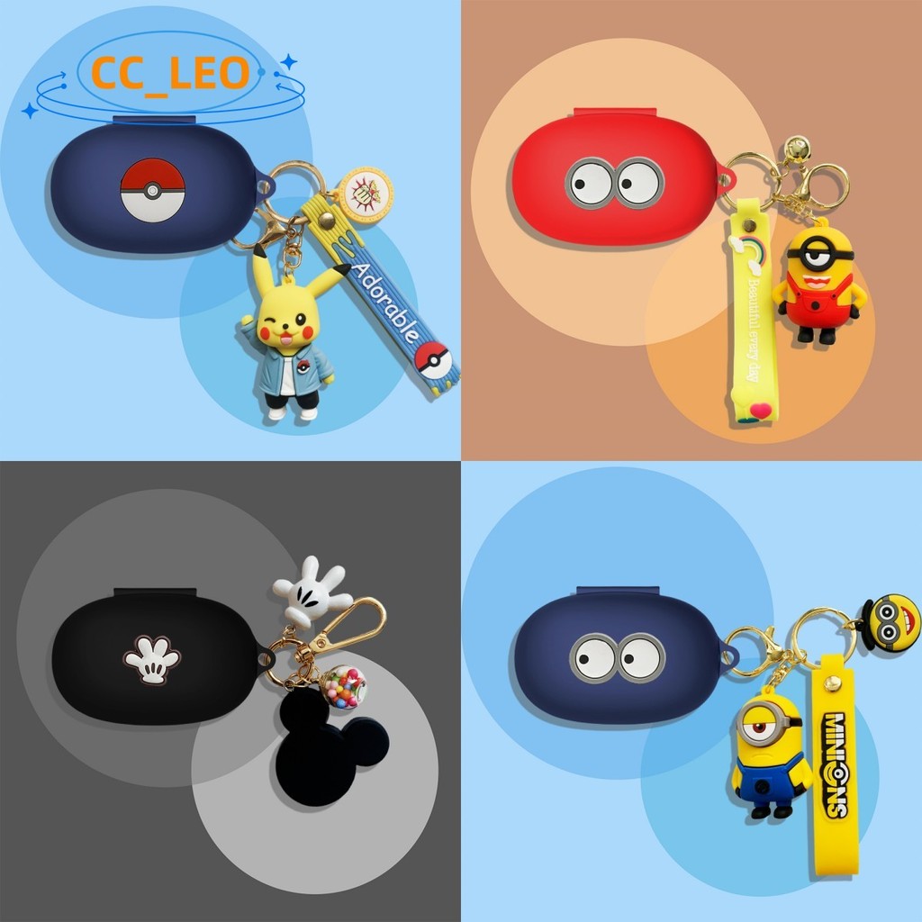 for Bose QuietComfort Earbuds 2024 Case Cartoon Keychain Pendant Shockproof Shell Suitable for Bose 