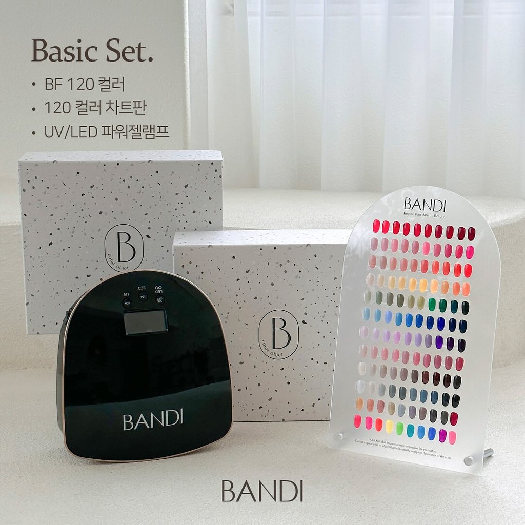 💥HÀNG SẴN + EVENT QUÀ TẶNG HẤP DẪN💥" BANDI - Open Set 120 màu": Set sơn gel 120 màu cơ bản từ Bandi cao cấp Hàn quốc