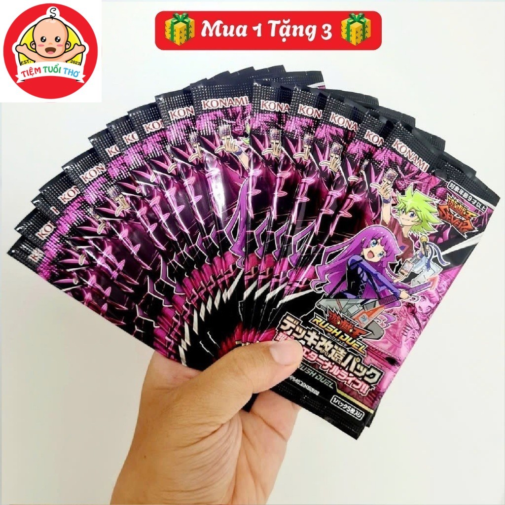 [MUA 1 TẶNG 3] Túi thẻ bài yugioh chính hãng [RD/KP05 Rush Duel: Dynamic Eternal Live] - KONAMI - Ng