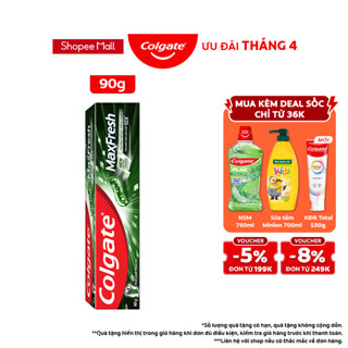Kem đánh răng Colgate Maxfresh Bamboo Charcoal cho hơi thở thơm mát và làm trắng răng 90g
