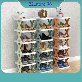  Kệ Để Giày Dép Đa Năng Dễ Tháo Lắp 5 Tầng Hot 2022 Kệ Trang Trí Decor Chữ X Hiện Đại Chất Liệu Nhựa PVC Cao Cấp 