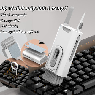 Bộ vệ sinh máy tính điện thoại di động 8 in 1,Bộ Dụng Cụ Vệ Sinh Laptop,Bộ đa chức năng,Dễ sử dụng