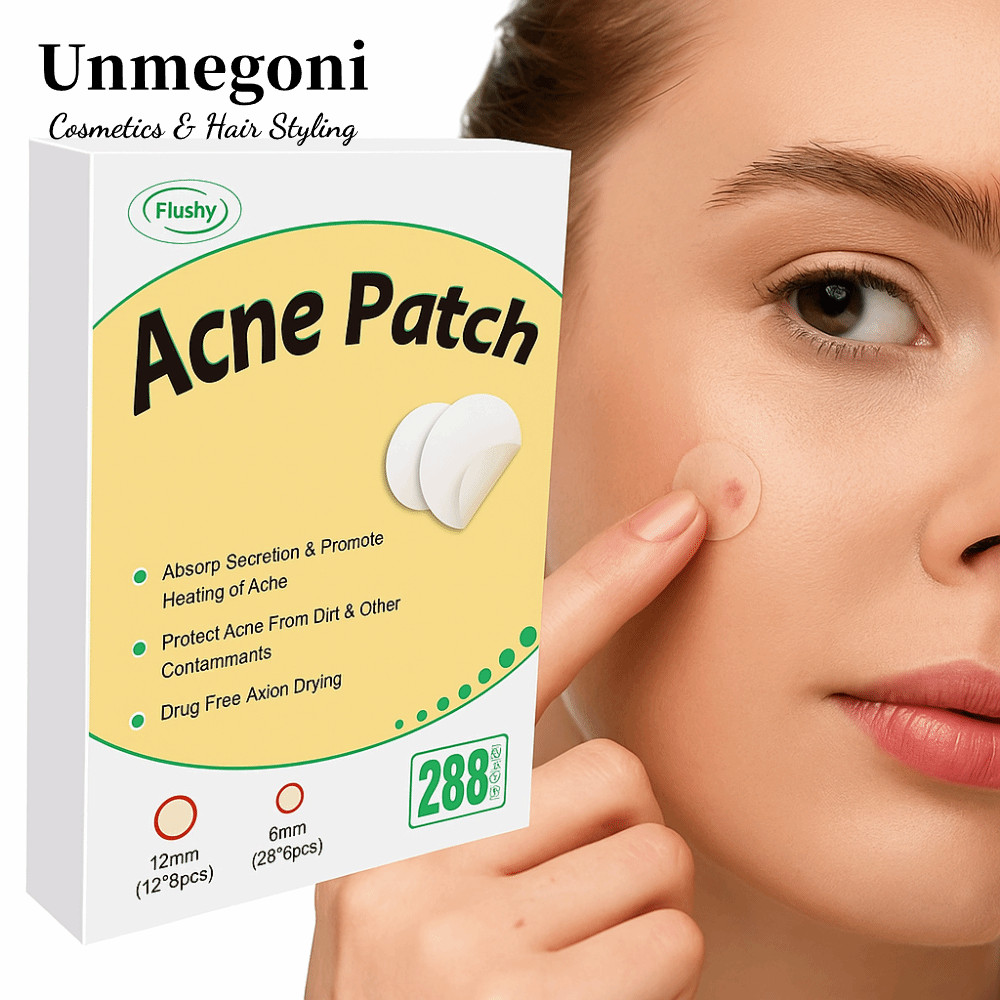 UNMEGONI 288 Miếng Dán Mụn Vô Hình, Miếng Dán Mụn Tròn Hydrocolloid, Dưỡng Ẩm Miếng Dán Zit Chống Th