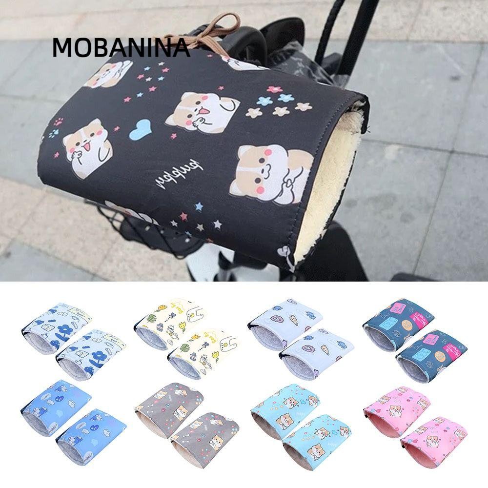 Mobanina Găng Tay Lái Xe Máy, Tay Cầm Bảo Vệ Dày Xe Điện Găng Tay Ấm Áp, Chống Lạnh Chống Thấm Nước Chống Gió Tay Cầm Thanh Bao Hoạt Hình Xe Tay Ga Bảo Vệ Tay