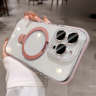  【 Iphone16   Ốp Điện Thoại Trong Suốt Giá Đỡ Gấp Cho IPhone 16 Pro Max 13 14 15 Pro Max 16 Plus Vỏ Trong Suốt Mềm Chống Sốc 