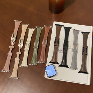 Dây Da Mới Cho iWatch Series Ultra 10 9 8 7 6 SE 5 4 3 2 1 Dây Thiết Kế Thường Ngày Cho iWatch 46mm 49mm 44mm 45mm 41mm 40mm 38mm 42mm