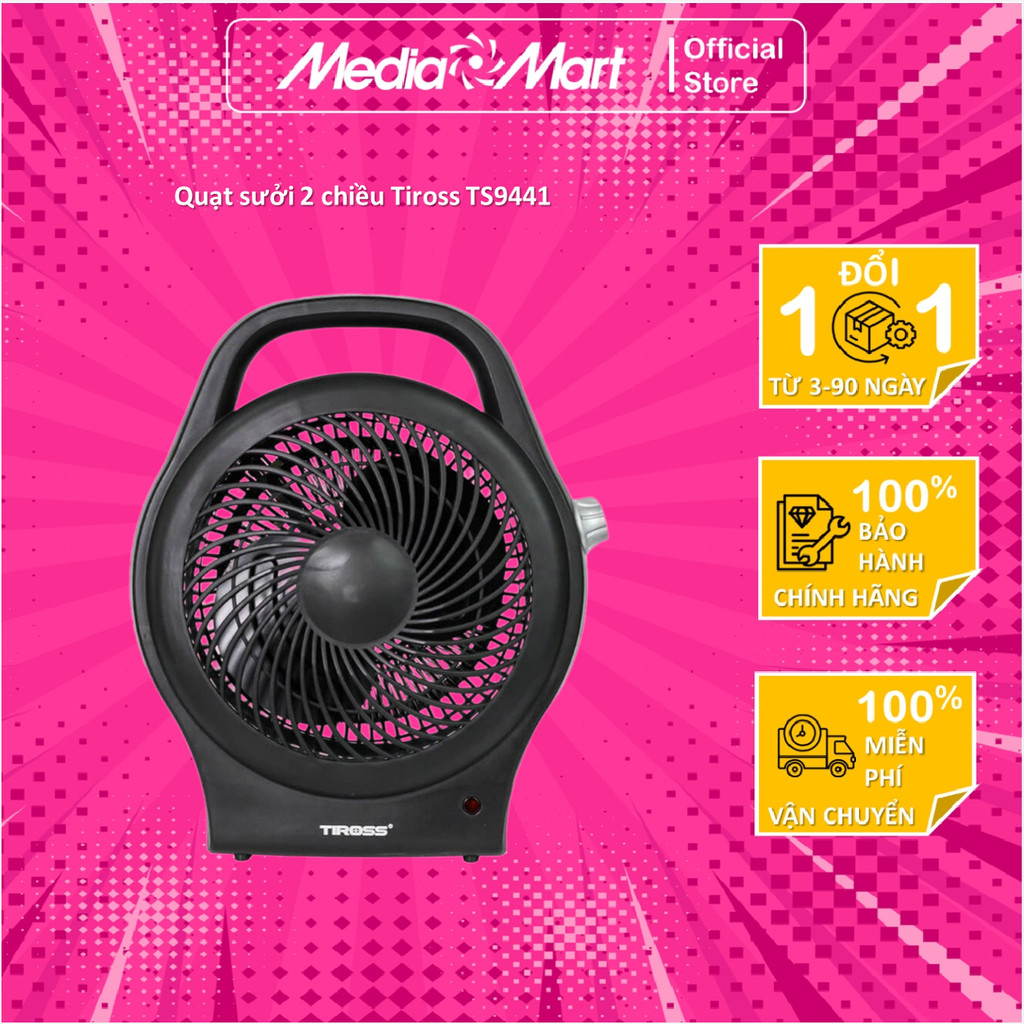 Quạt sưởi 2 chiều Tiross TS9441